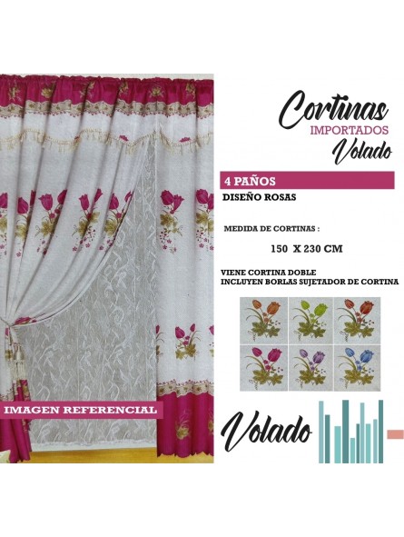 CORTINA IMPORTADA VOLADO