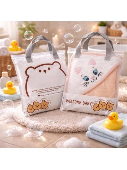 TOALLON SALIDA DE BAÑO PARA BEBE