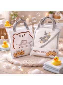 TOALLON SALIDA DE BAÑO PARA BEBE