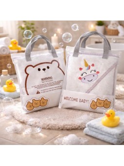 TOALLON SALIDA DE BAÑO PARA BEBE