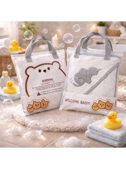 TOALLON SALIDA DE BAÑO PARA BEBE