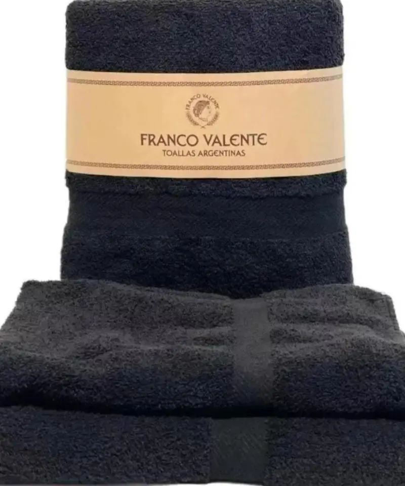 Toalla y Toallon Valente negro
