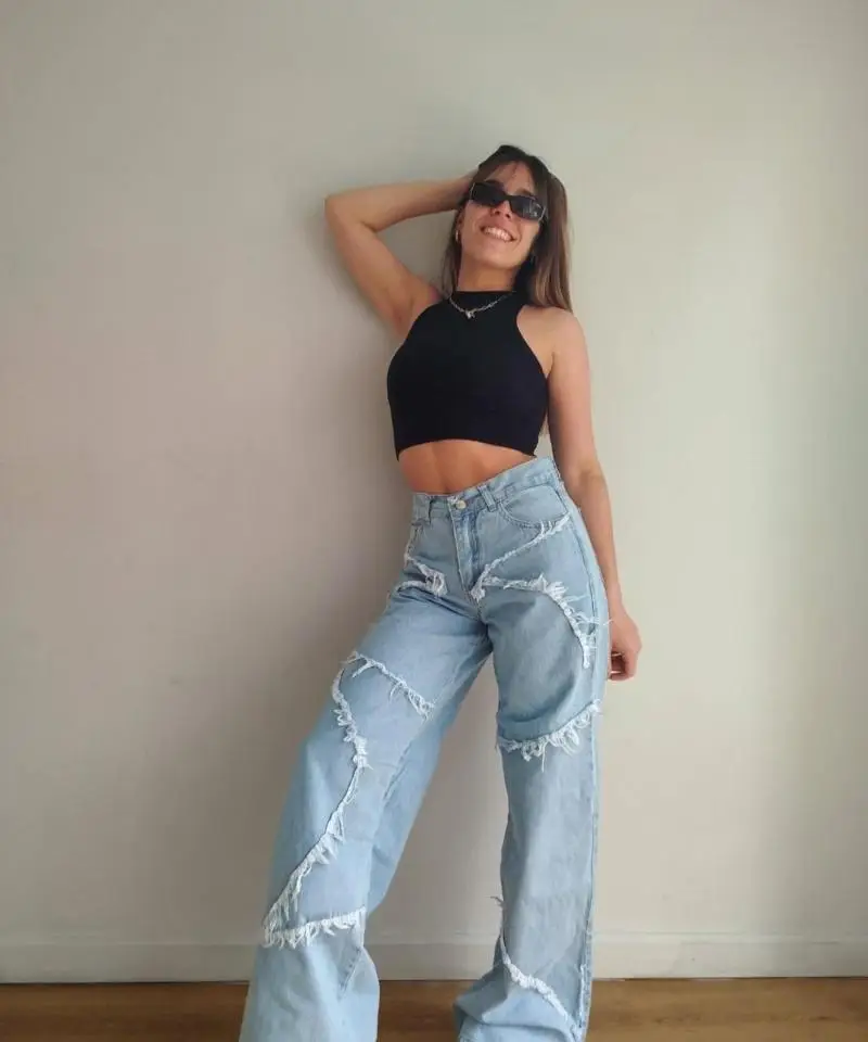 Wide leg claro estrella G
