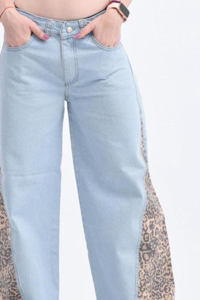 Jeans Wide animal print