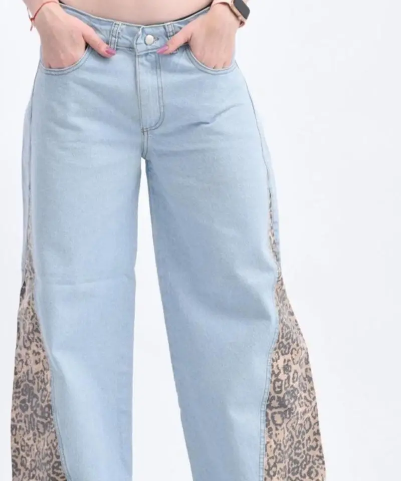 Jeans Wide animal print