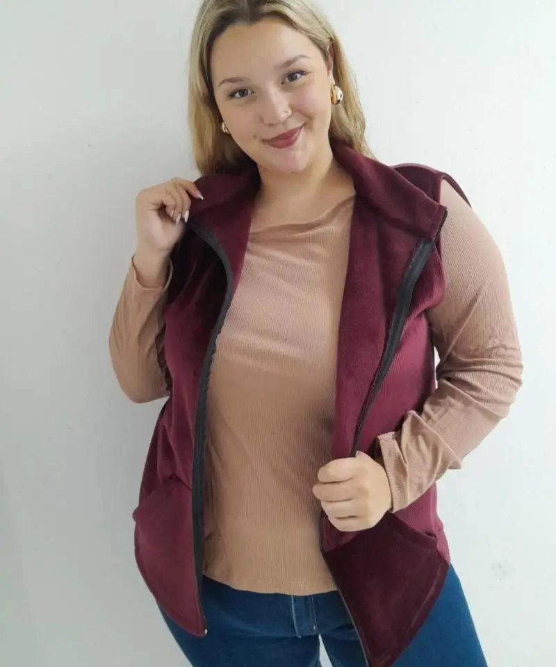 Chaleco Corderoy con Plush