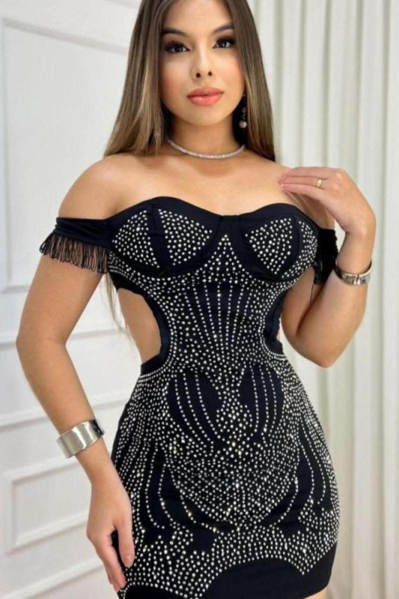 Vestido con Strass