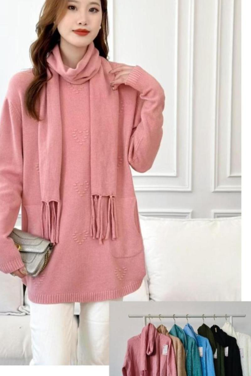 Promo! Sweater con bufanda